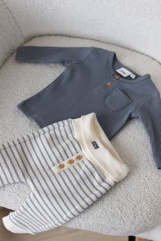 Gerippte Longsleeve - Forever Bestie 50